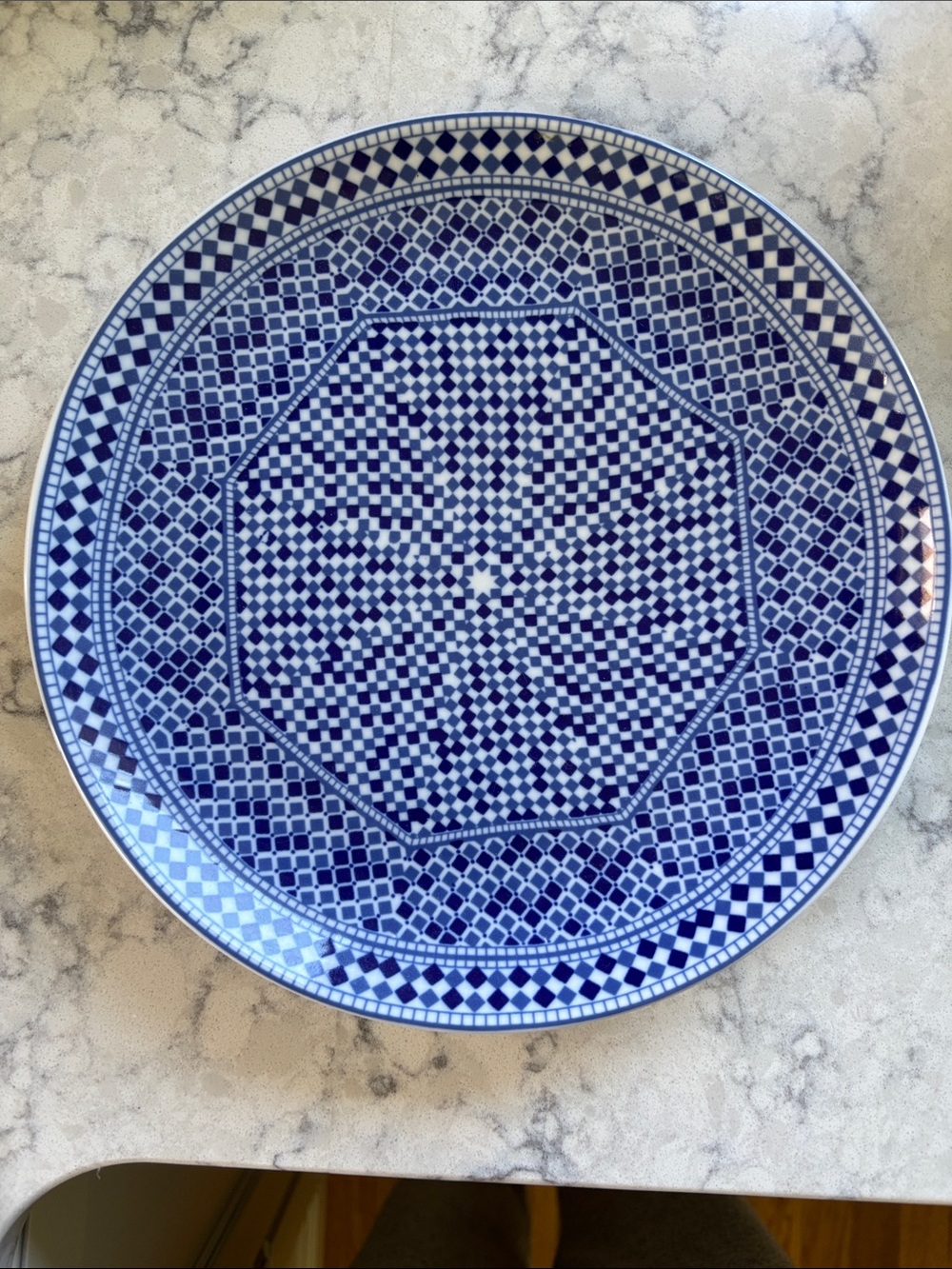 Stunning Blue/White Moroccan Plate